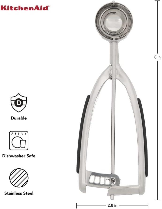 imageKitchenAid Cookie Dough Scoop Set Set Of 3 BlackBlack