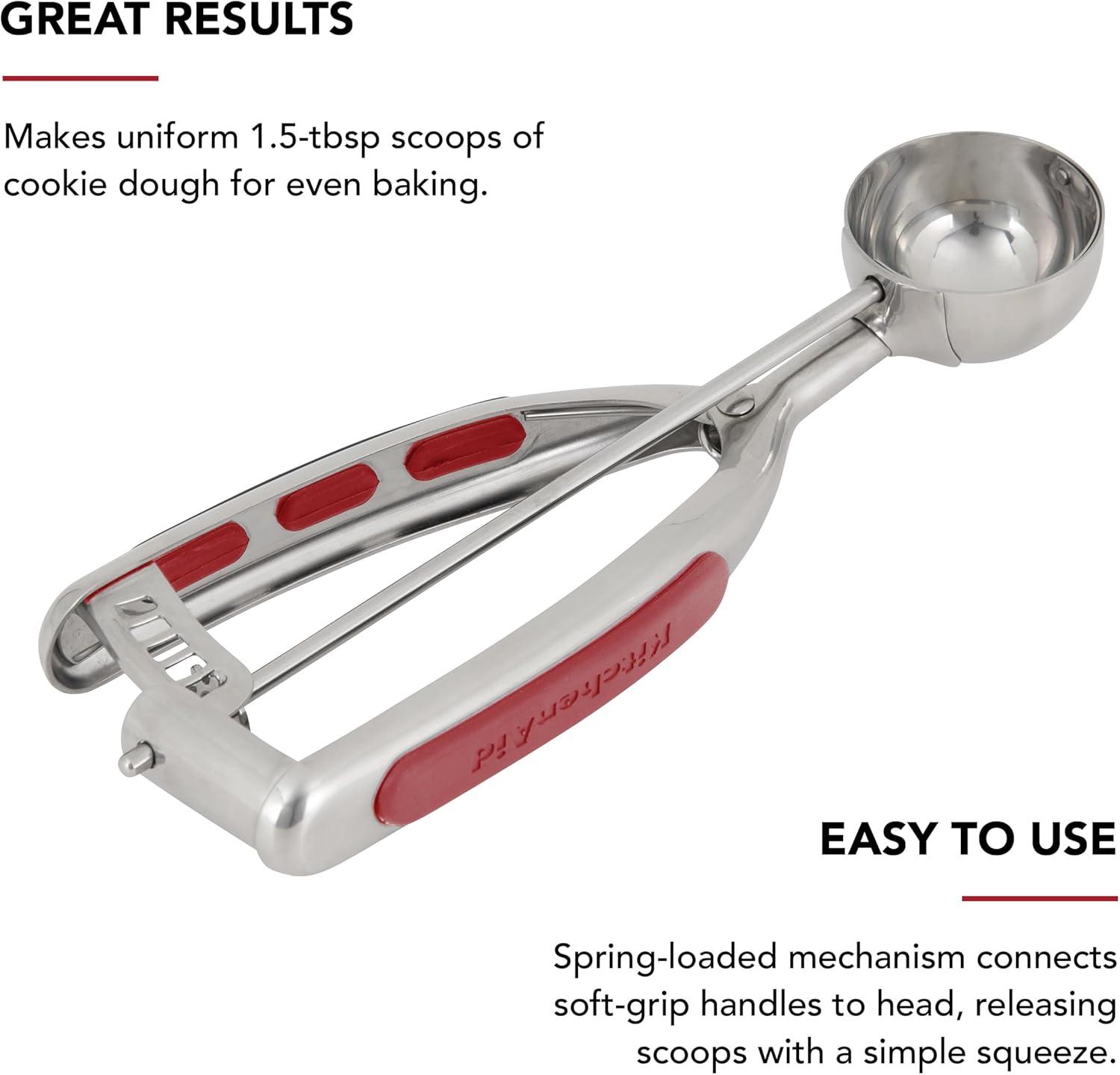 imageKitchenAid Cookie Dough Scoop Set Set Of 3 BlackRed