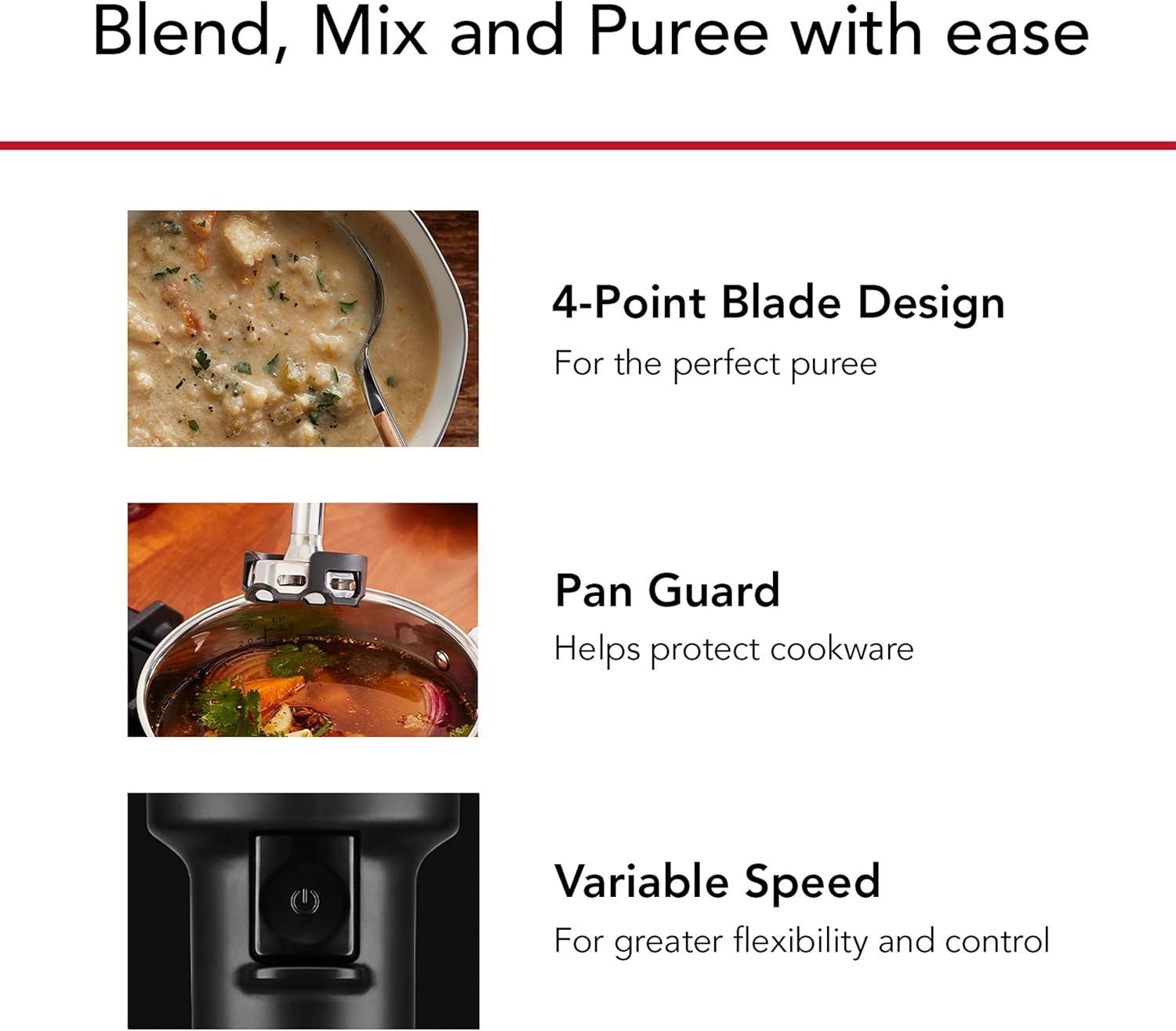 imageKitchenAid Cordless Variable Speed Hand Blender KHBBV53Blue Velvet