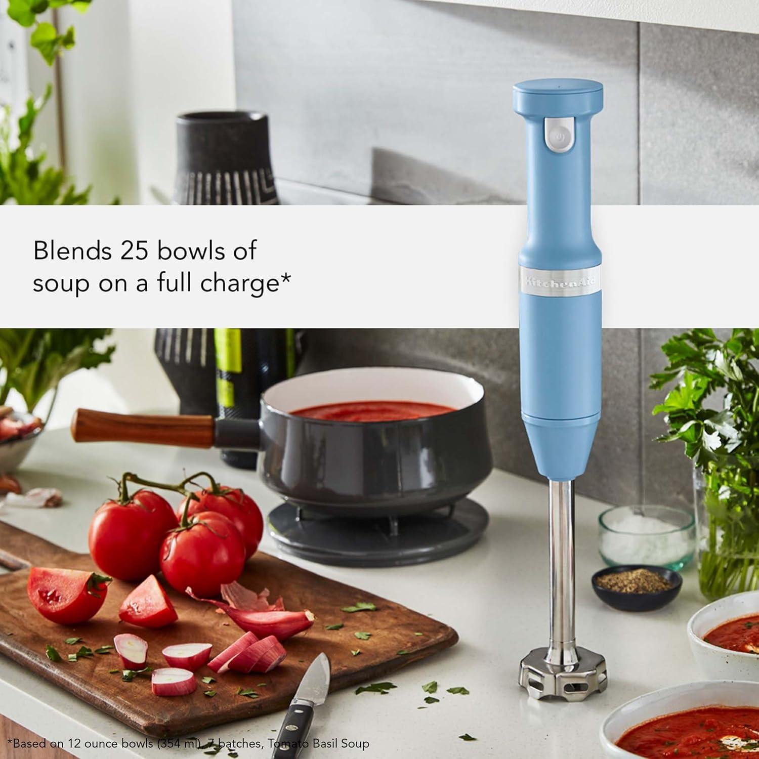 imageKitchenAid Cordless Variable Speed Hand Blender KHBBV53Blue Velvet