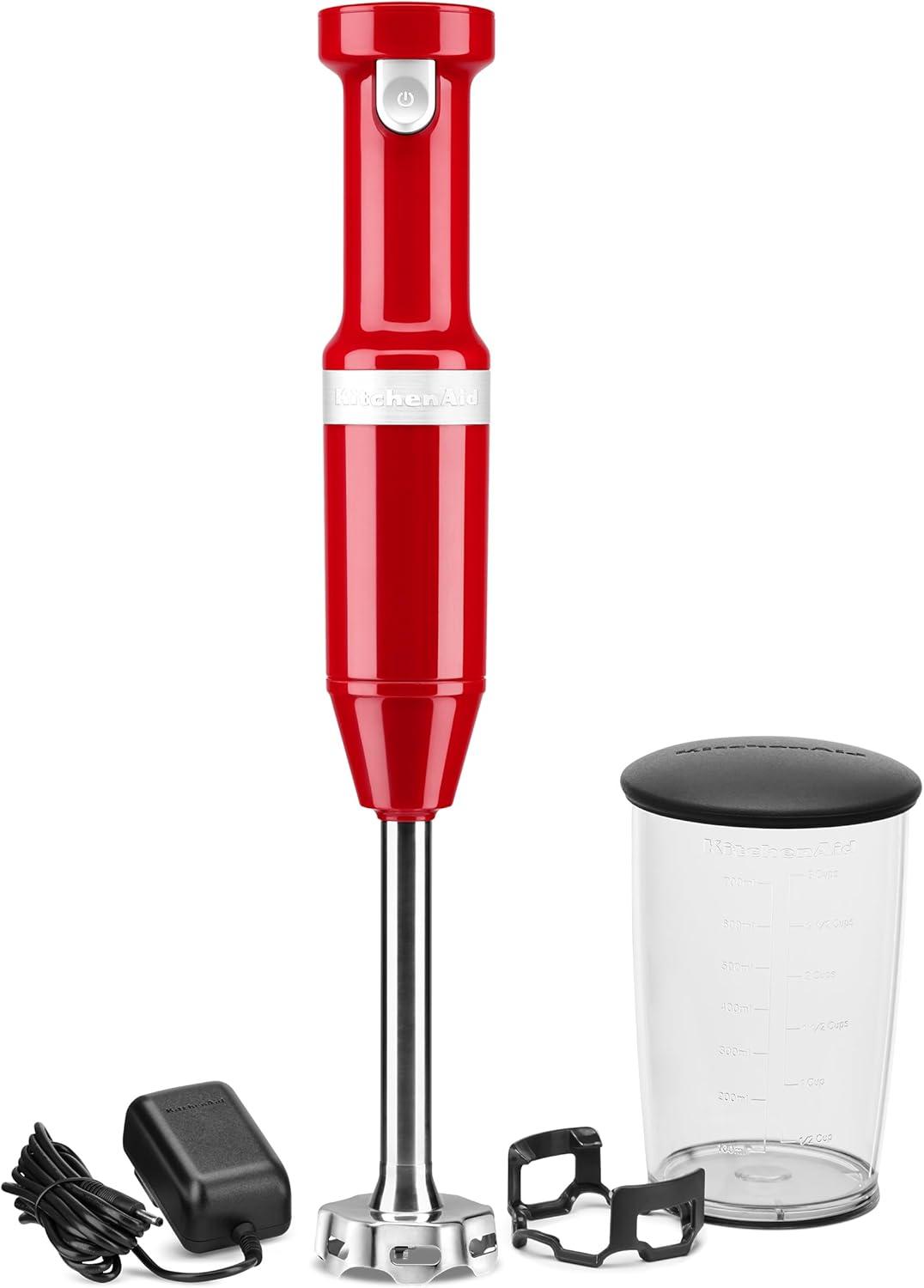imageKitchenAid Cordless Variable Speed Hand Blender KHBBV53Empire Red