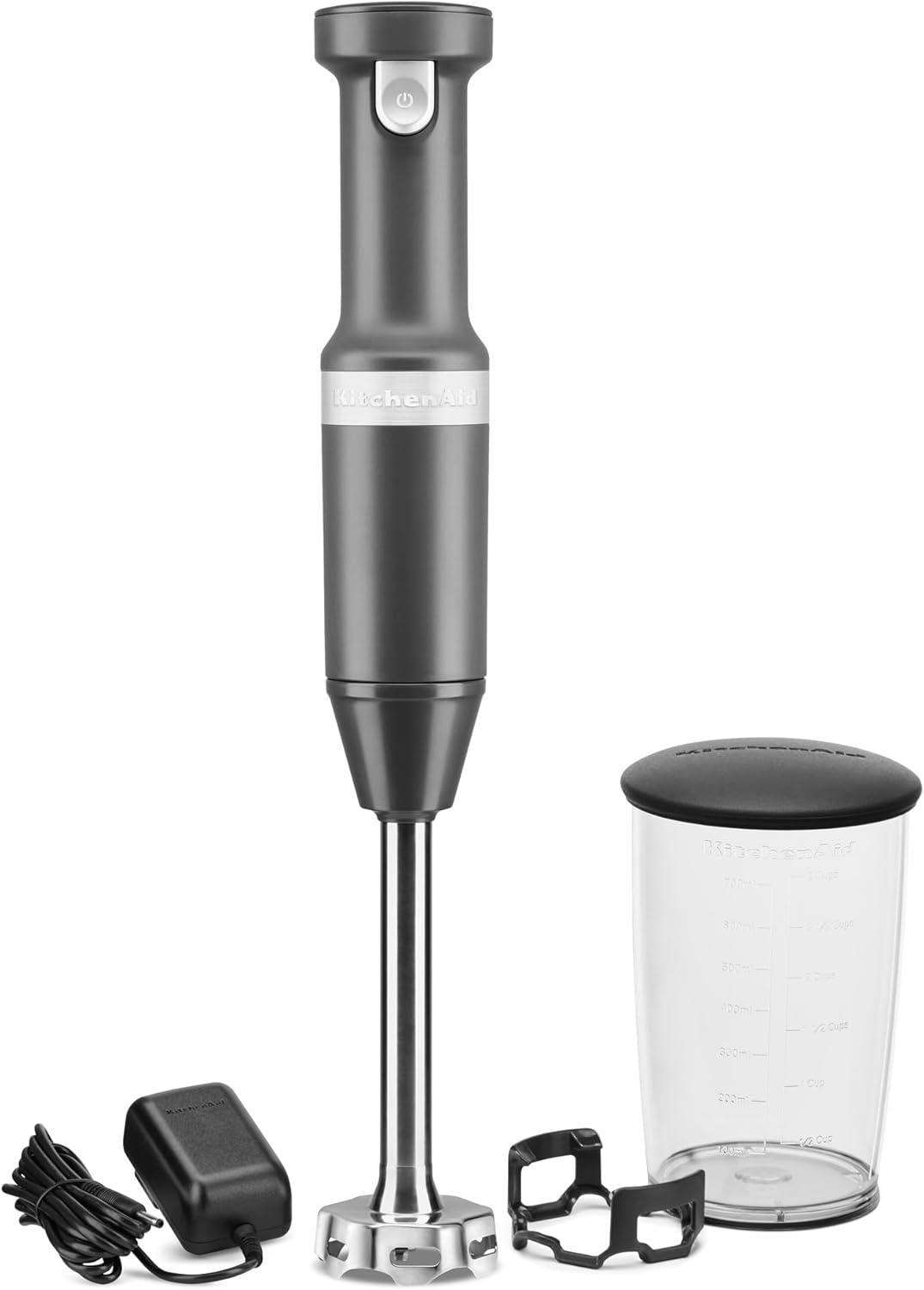 imageKitchenAid Cordless Variable Speed Hand Blender KHBBV53Matte Charcoal Grey