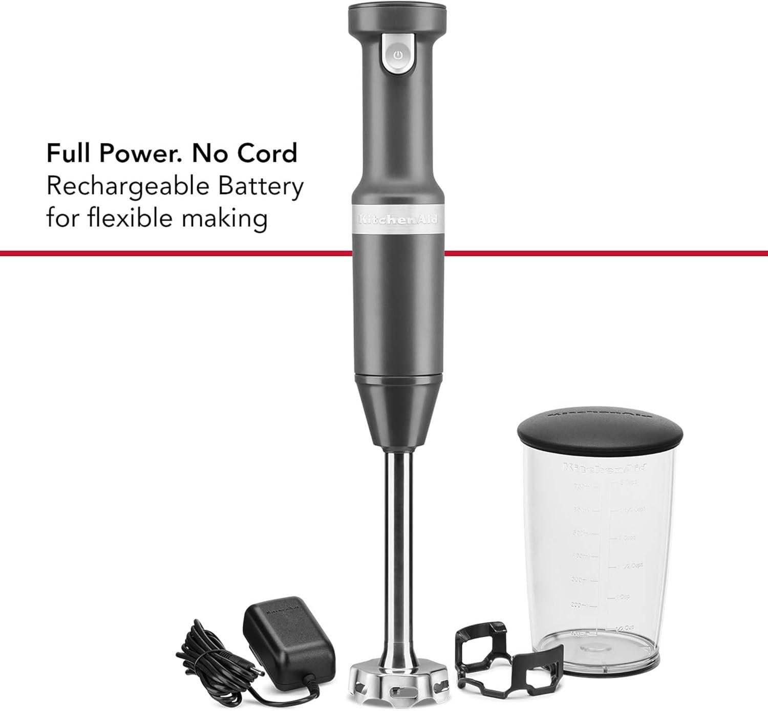 imageKitchenAid Cordless Variable Speed Hand Blender KHBBV53Matte Charcoal Grey