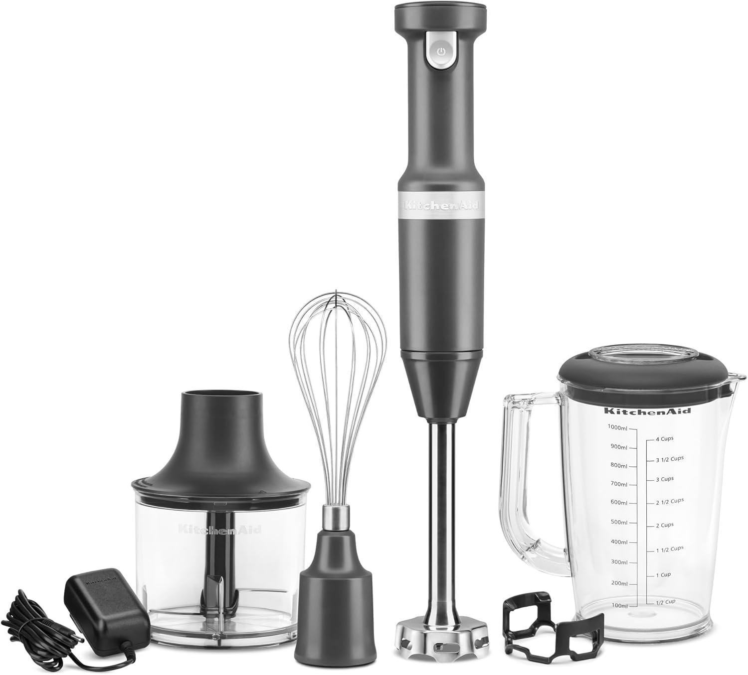 imageKitchenAid Cordless Variable Speed Hand Blender KHBBV53Matte Charcoal Grey