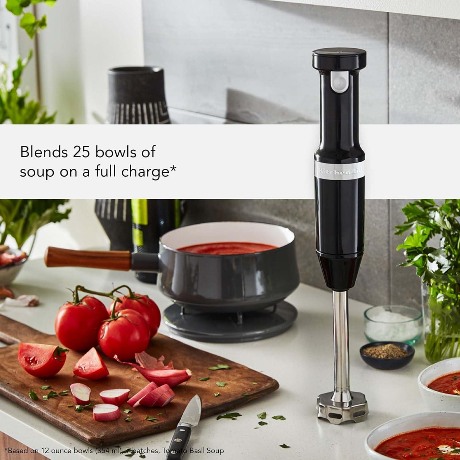 imageKitchenAid Cordless Variable Speed Hand Blender KHBBV53Onyx Black