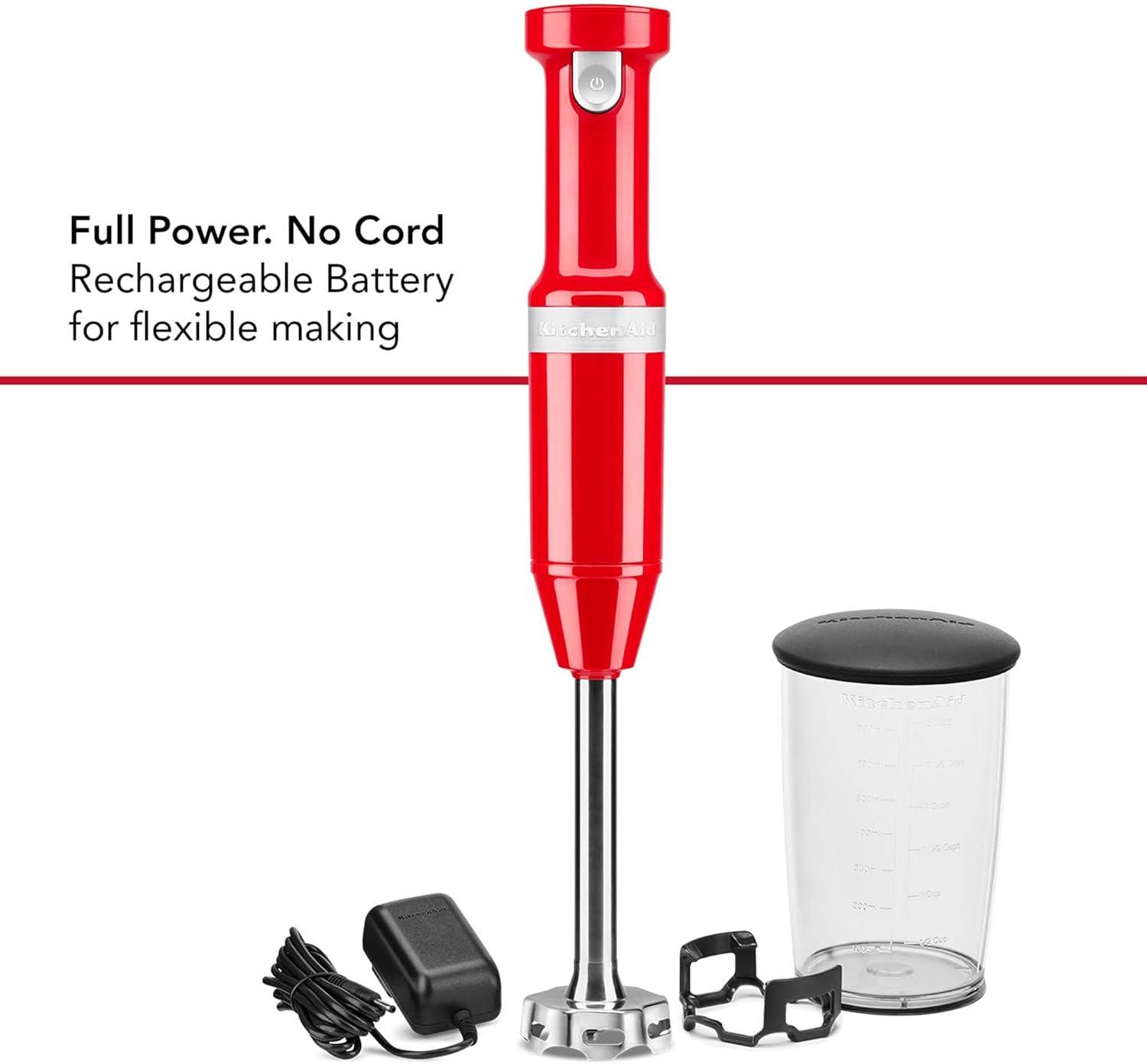 imageKitchenAid Cordless Variable Speed Hand Blender KHBBV53Passion Red