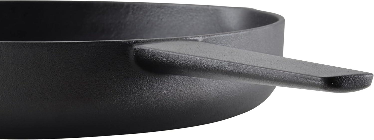 imageKitchenAid Enameled Cast Iron Frying PanSkillet with Helper Handle and Pour Spouts 12 Inch PistachioCast Iron Black