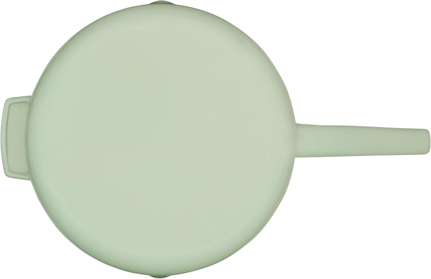 imageKitchenAid Enameled Cast Iron Frying PanSkillet with Helper Handle and Pour Spouts 12 Inch PistachioPistachio