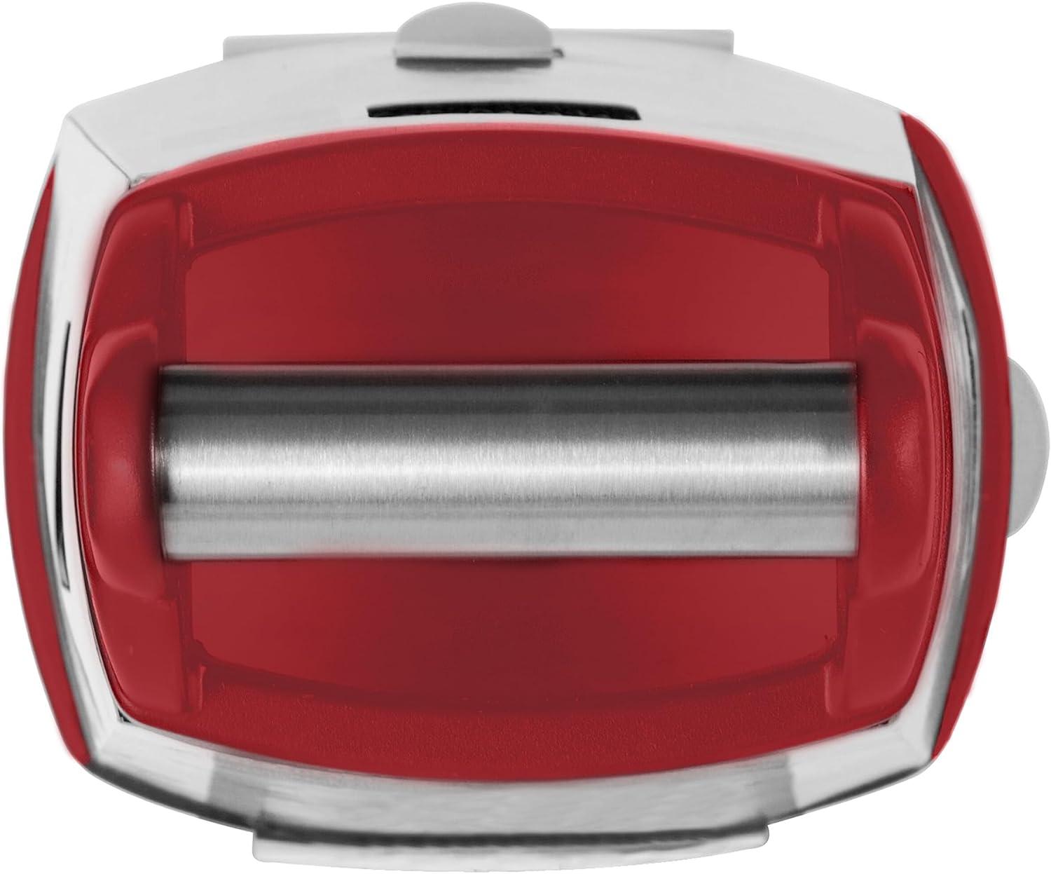 imageKitchenAid Gourmet 4Sided Stainless Steel Box Grater for Fine Medium and Coarse Grate and Slicing Detachable 3 Cup Storage Container and Measurment Markings Dishwasher Safe 10 inches tall BlackRed