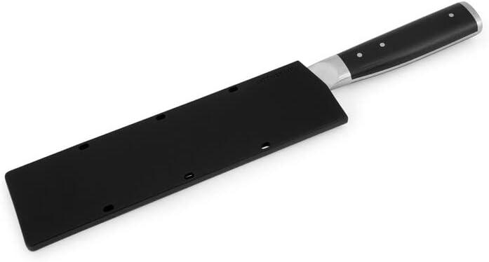 imageKitchenAid Gourmet Forged Triple Rivet Bread Knife with CustomFit Blade Cover 5inch Sharp Kitchen Knife HighCarbon Japanese Stainless Steel Blade Black7
