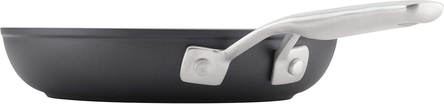 imageKitchenAid Hard Anodized Induction Nonstick Cookware Pots and Pans Set 10 Piece Matte BlackSkillet 825