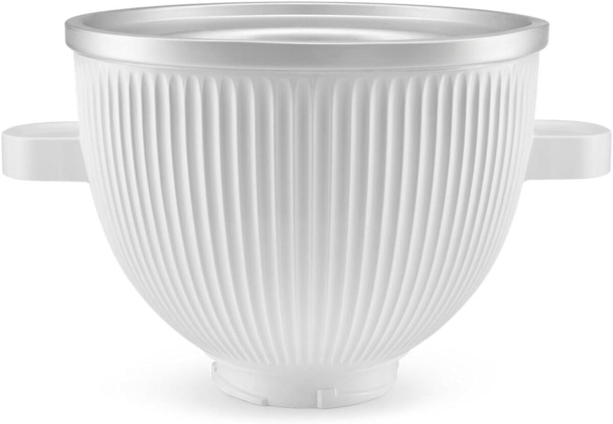 imageKitchenAid Ice Cream Maker Attachment for Stand Mixer 2 Quart KSMICM WhiteFood Mixer