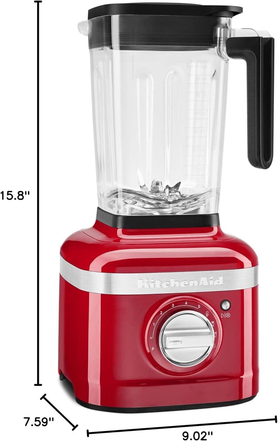 imageKitchenAid K400 Variable Speed Blender KSB4027 Blue Velvet 56 ozPassion Red