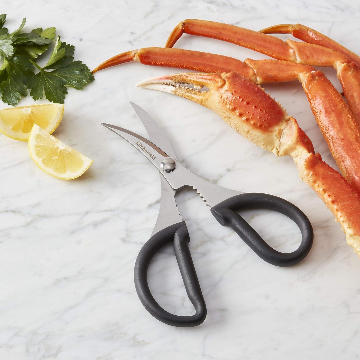 imageKitchenAid KQ351OHOBA Universal Stainless Steel Shears Utility BlackSeafood Shears