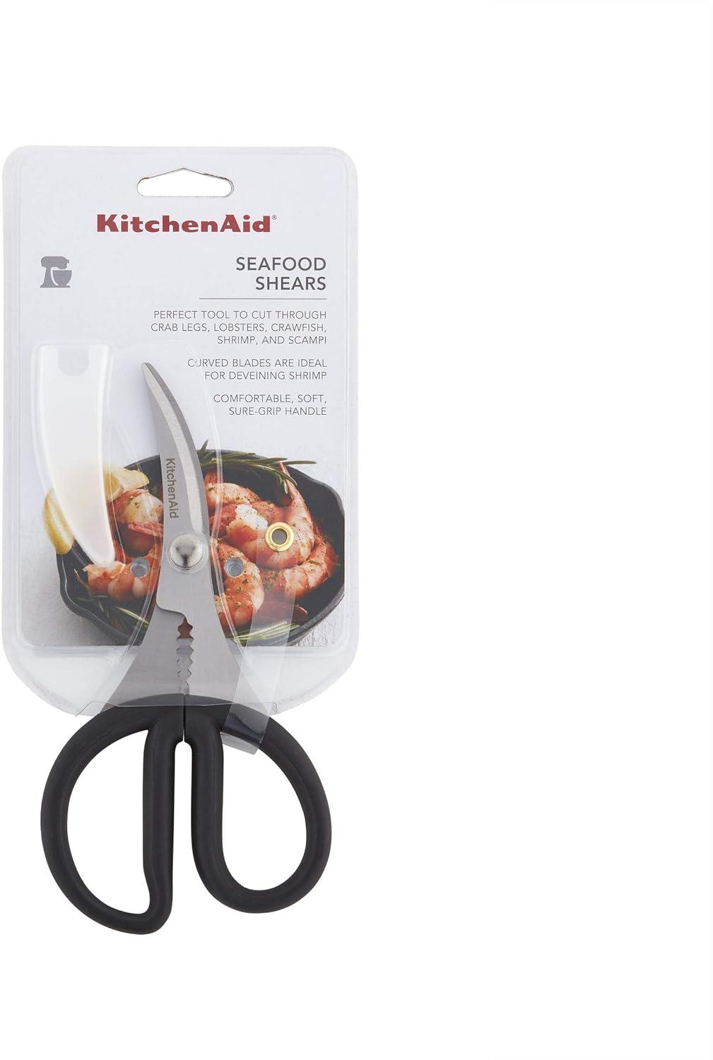 imageKitchenAid KQ351OHOBA Universal Stainless Steel Shears Utility BlackSeafood Shears