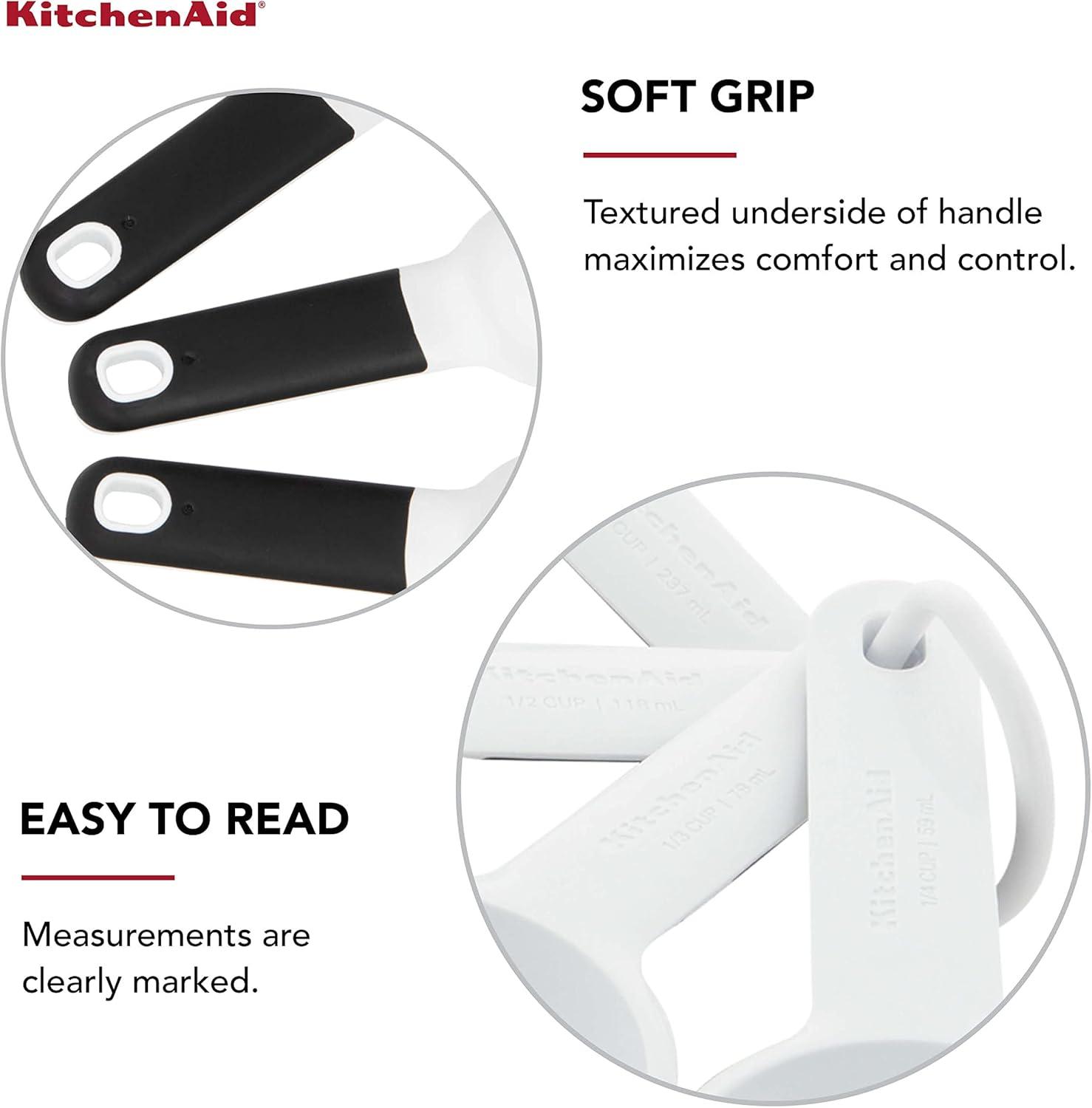 imageKitchenAid Measuring Cups and Spoon Set Beetroot 9PieceWhite