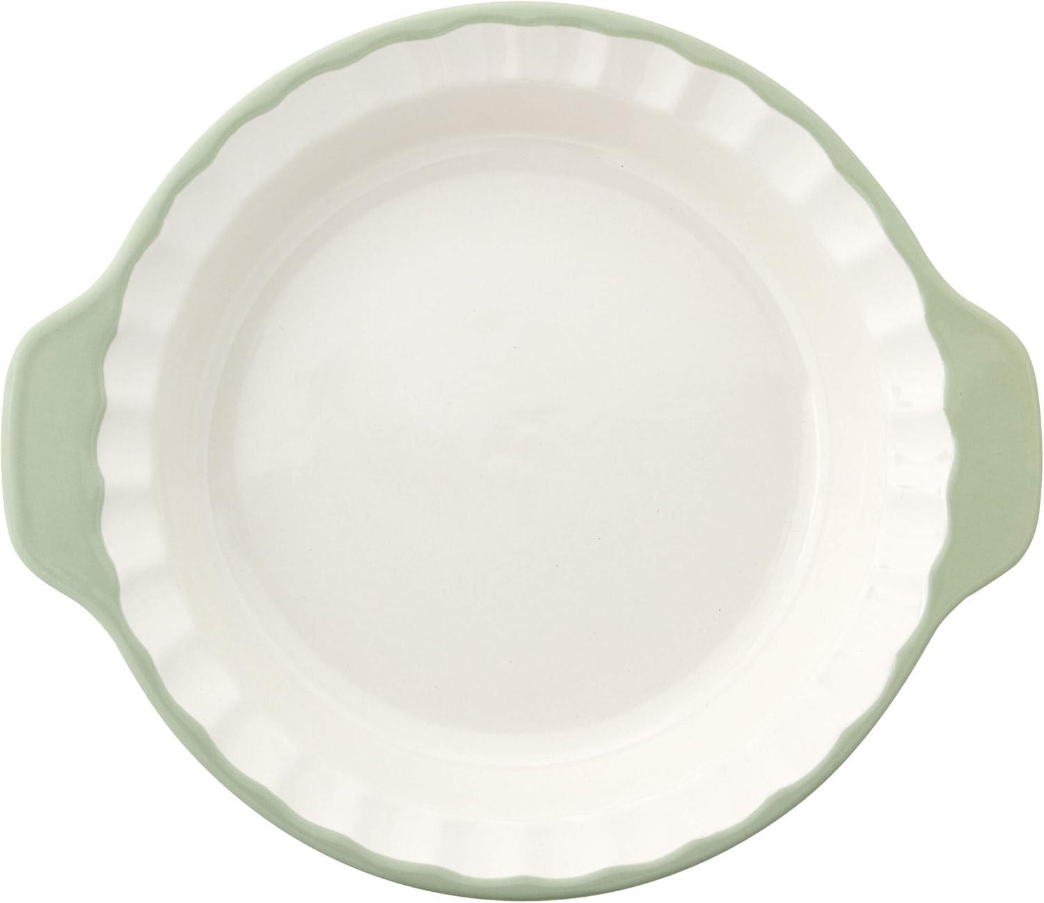 imageKitchenAid Pie Plate Vitrified Stoneware 1083in 1252in 217in Blue VelvetPistachio