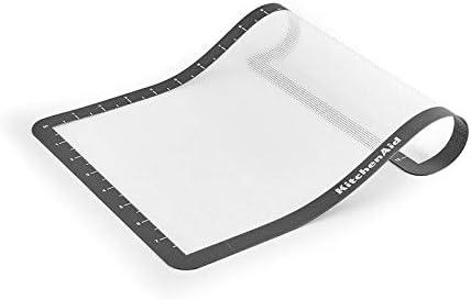 imageKitchenAid Silicone Large Baking Mat 12x17Inch Gray9L x 14W