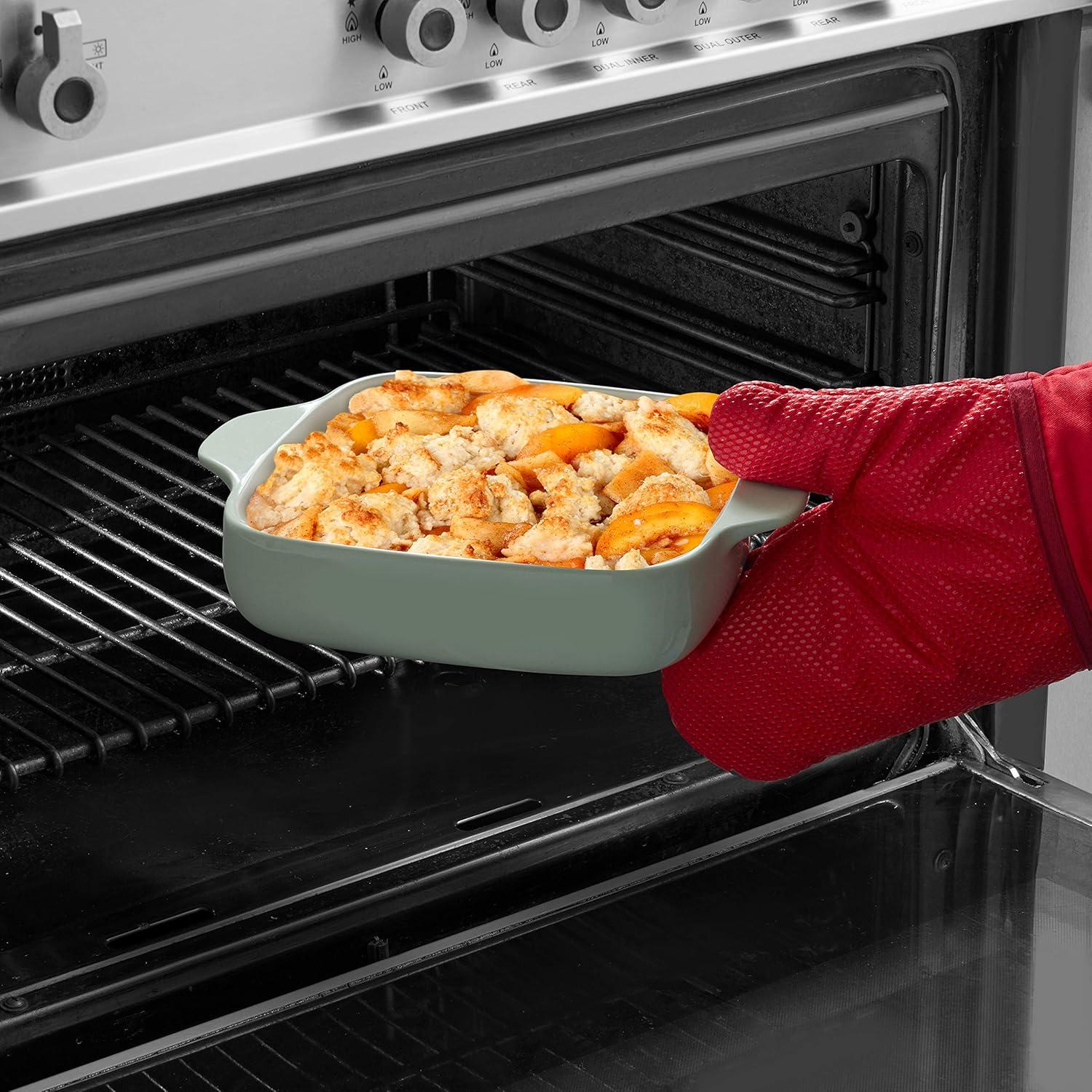 imageKitchenAid Square Baker Vitrified Stoneware 8in 8in 2in Blue VelvetPistachio