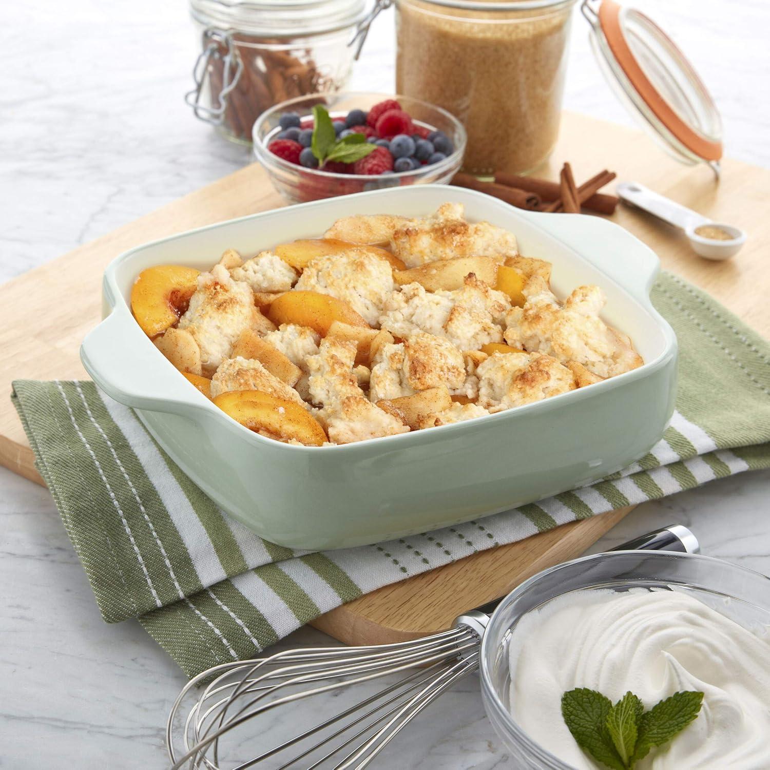 imageKitchenAid Square Baker Vitrified Stoneware 8in 8in 2in Blue VelvetPistachio