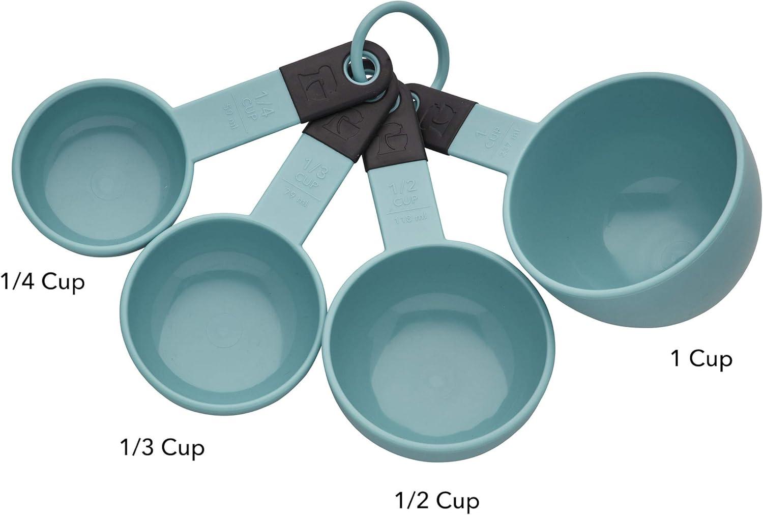 imageKitchenAid Universal Measuring Cup Set 4Piece Lavender CreamAqua SkyBlack