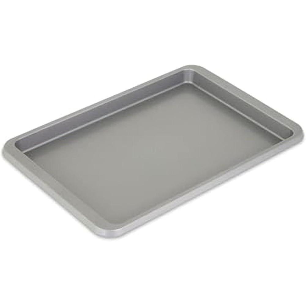 imageKitchenAid 13x18in Nonstick Aluminized Steel Baking Sheet Ink BlueContour Silver