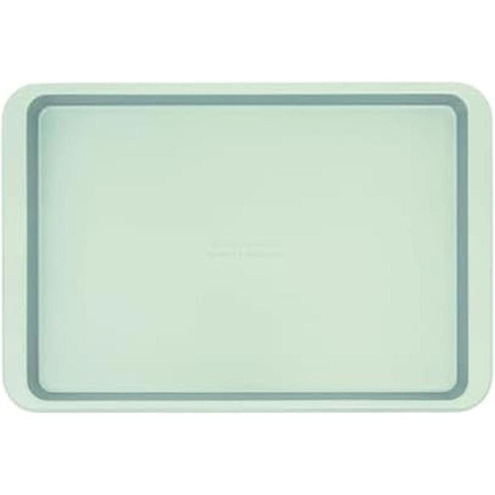 imageKitchenAid 13x18in Nonstick Aluminized Steel Baking Sheet Ink BluePistachio