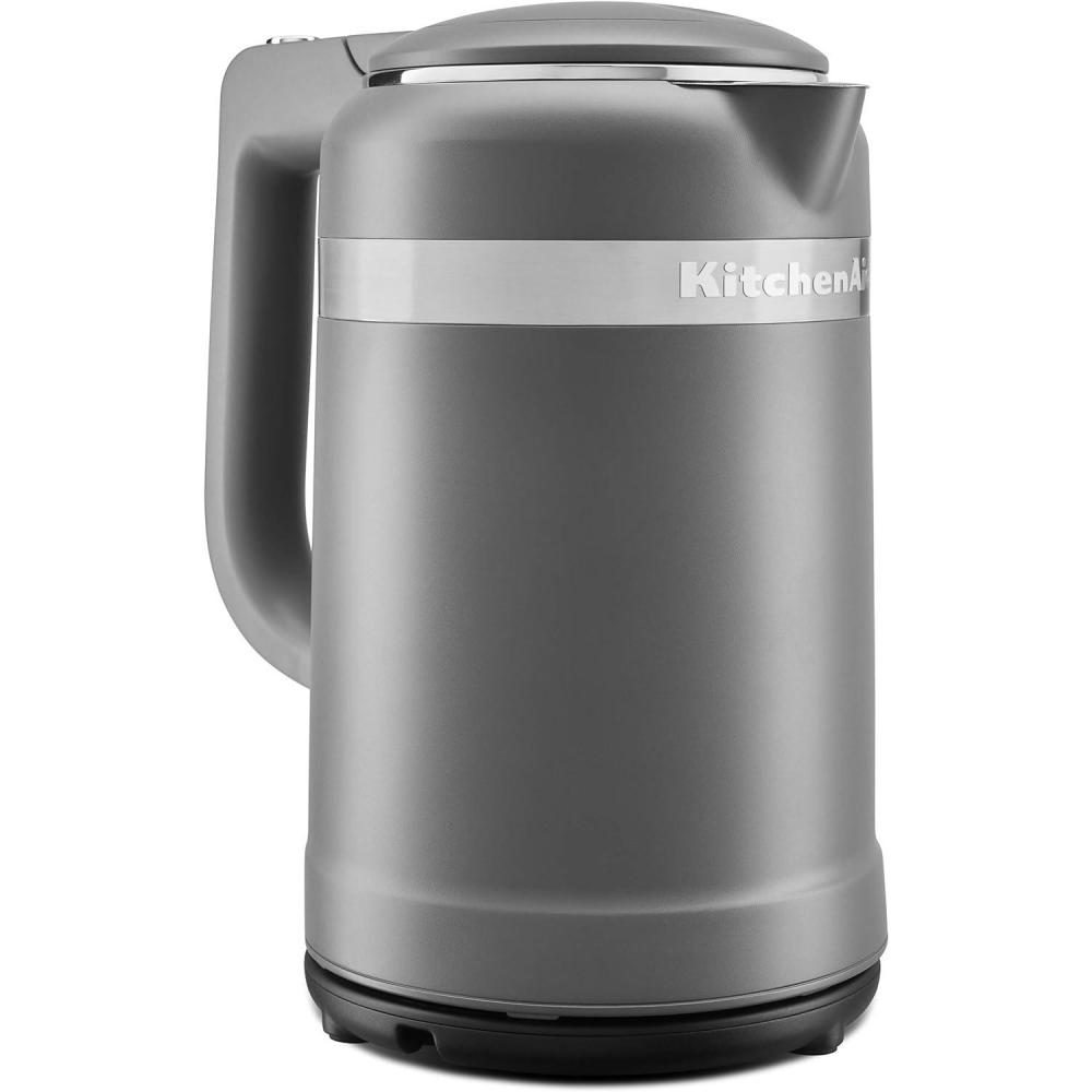 imageKitchenAid 15 Liter Electric Kettle with dualwall insulation  KEK1565Matte Charcoal Grey