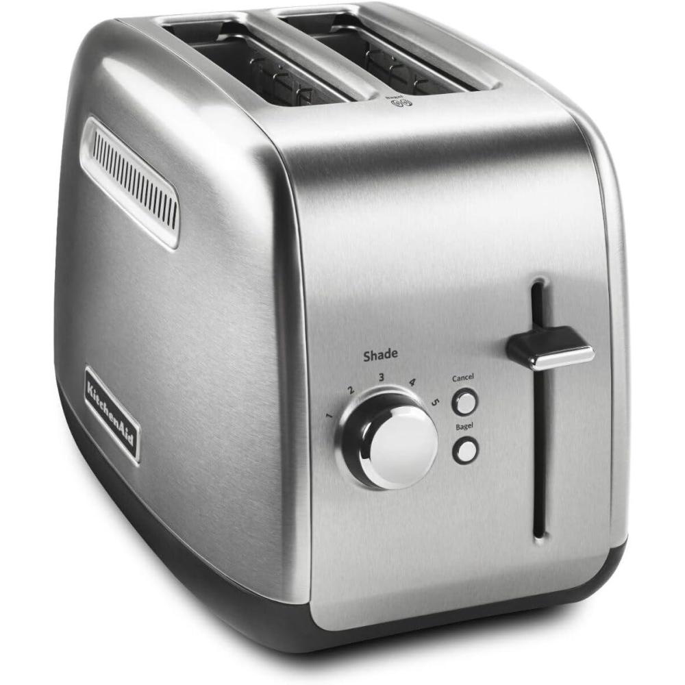 imageKitchenAid 2 Slice Manual Lift Toaster  KMT2115OB Onyx BlackStainless Steel