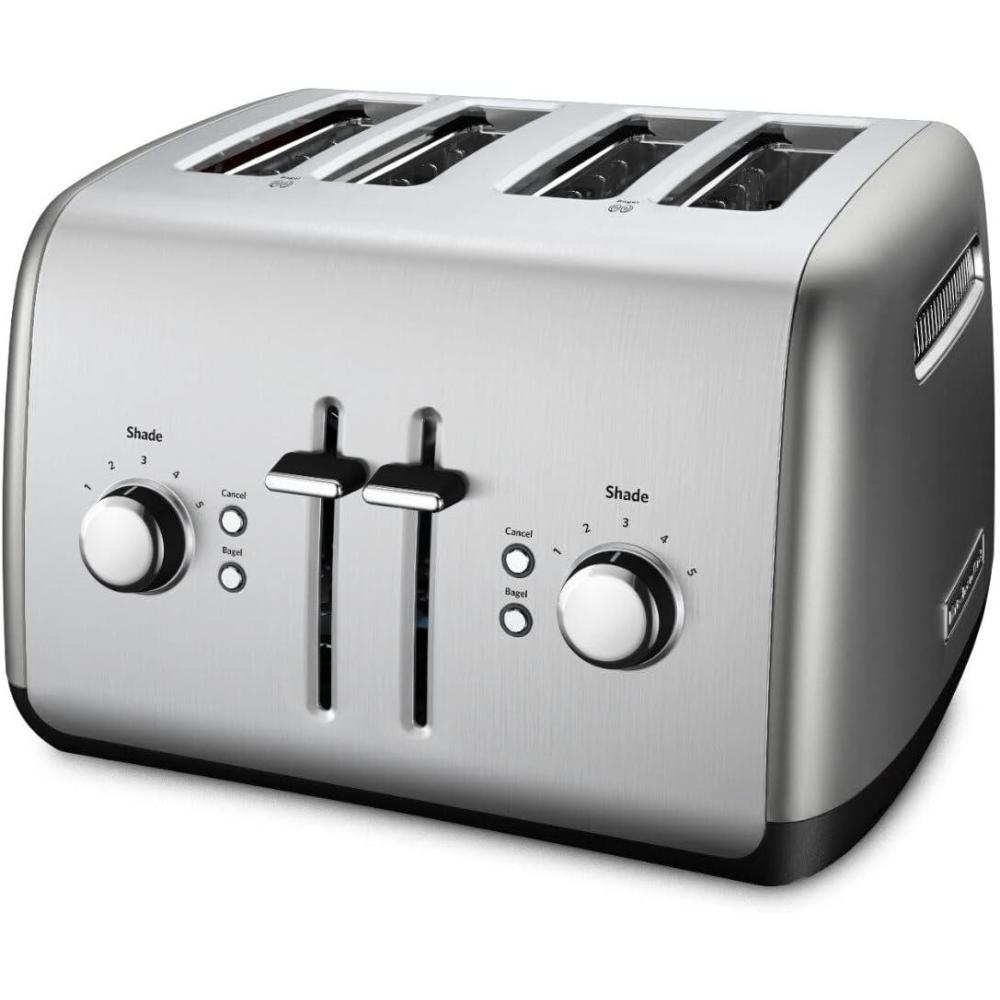 imageKitchenAid 4 Slice Manual Lift Toaster KMT4115CU Contour Silver