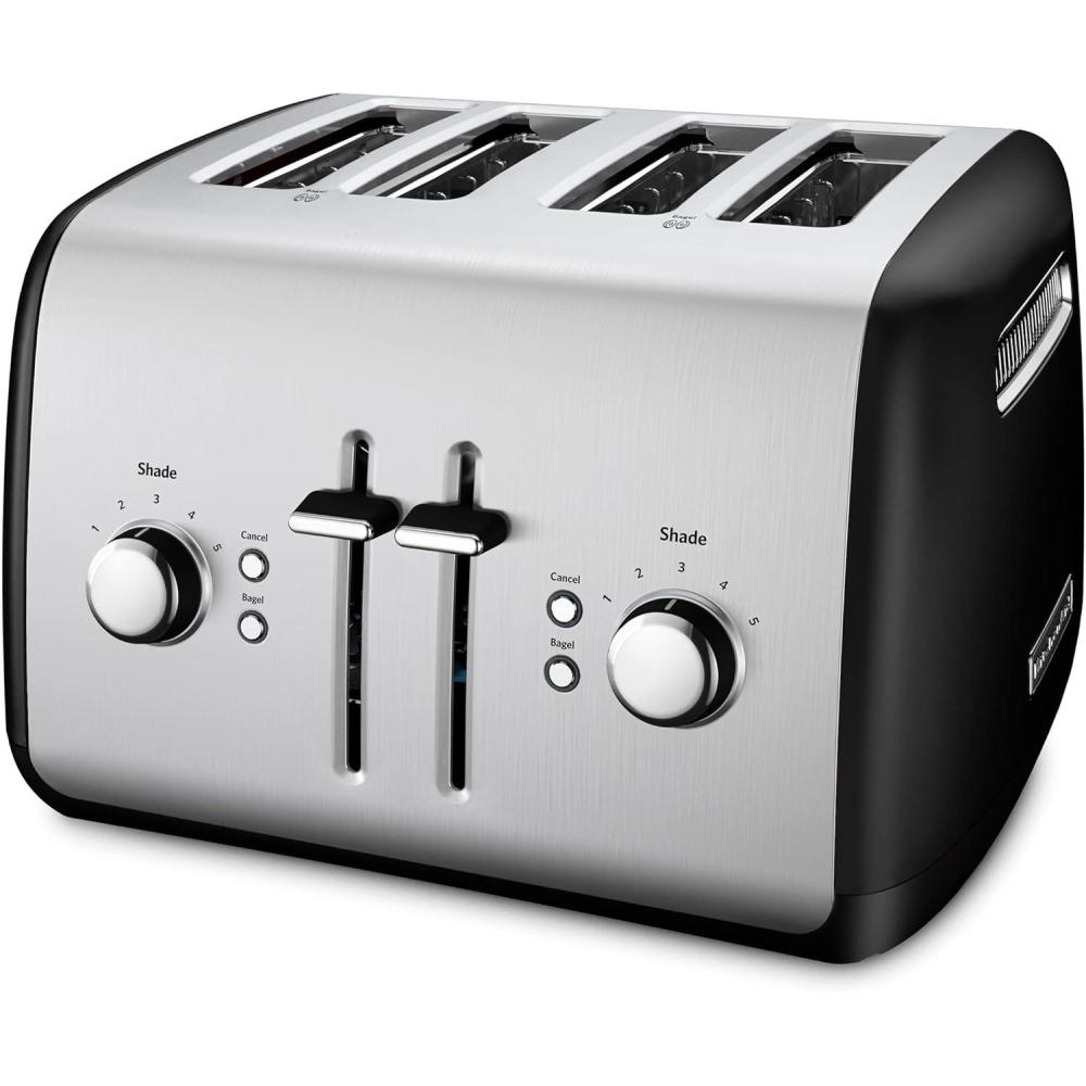 imageKitchenAid 4 Slice Manual Lift Toaster KMT4115OB Onyx Black