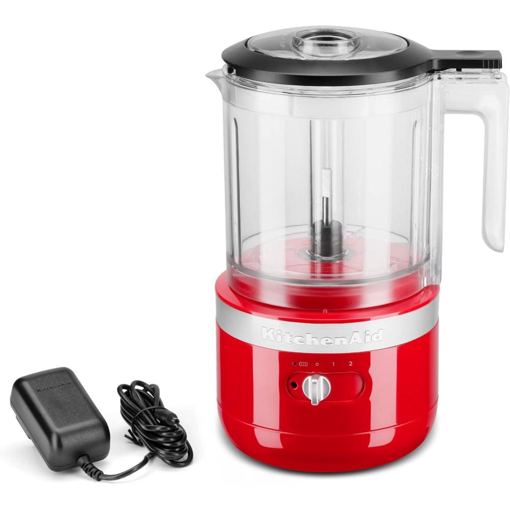 imageKitchenAid 5 Cup Food Chopper Cordless KFCB519VB Blue VelvetPassion Red
