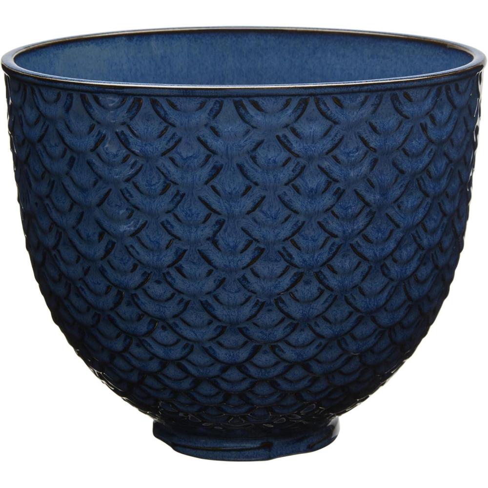 imageKitchenAid 5 Quart Ceramic Bowl for all 455 Quart TiltHead Stand Mixers KSM2CB5TML Blue Mermaid Lace