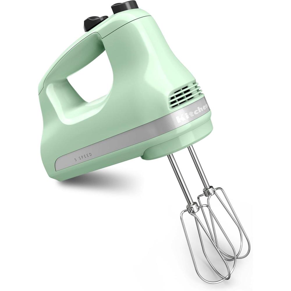 imageKitchenAid 5Speed Ultra Power Hand Mixer  KHM512 Velvet BluePistachio