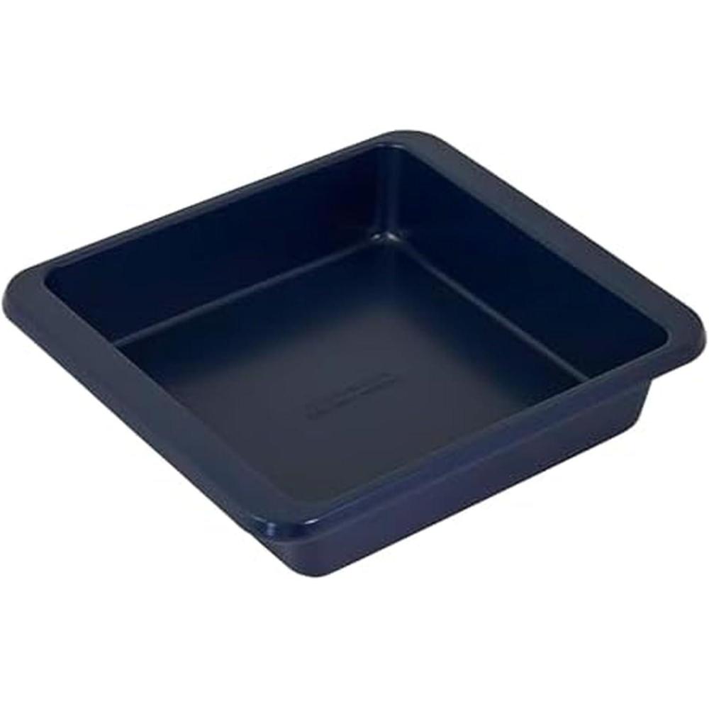 imageKitchenAid 9in Nonstick Aluminized Steel Square Cake Pan Mineral WaterInk Blue