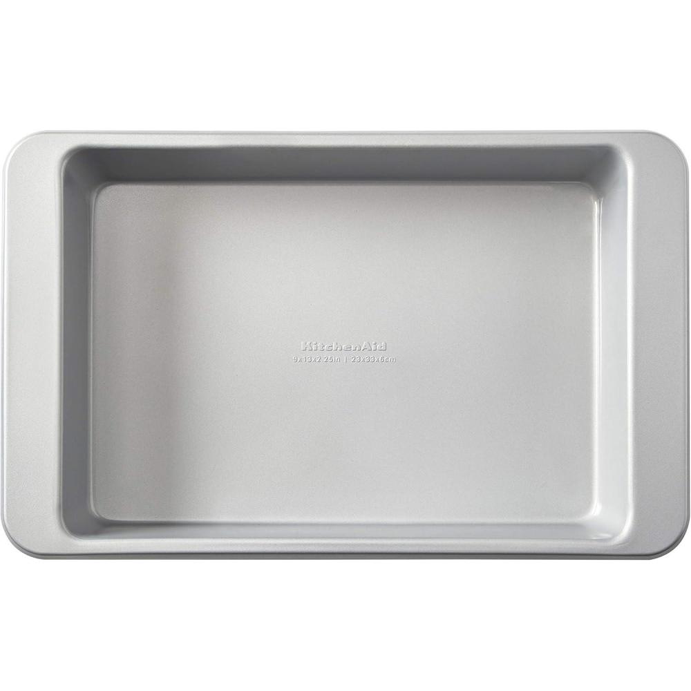 imageKitchenAid 9x13in Nonstick Aluminized Steel Cake Pan Mineral WaterSilver