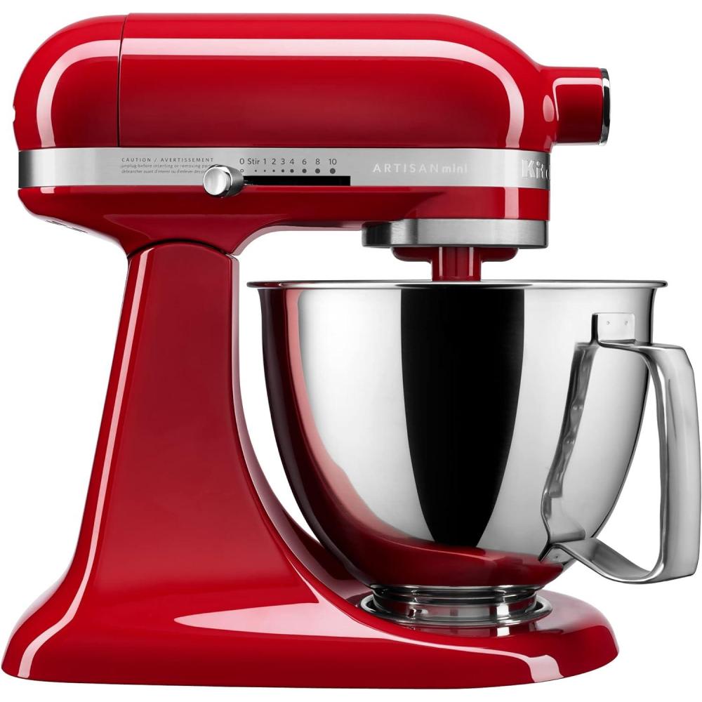 imageKitchenAid Artisan Mini 35 Quart TiltHead Stand Mixer  KSM3316X  WhiteEmpire Red