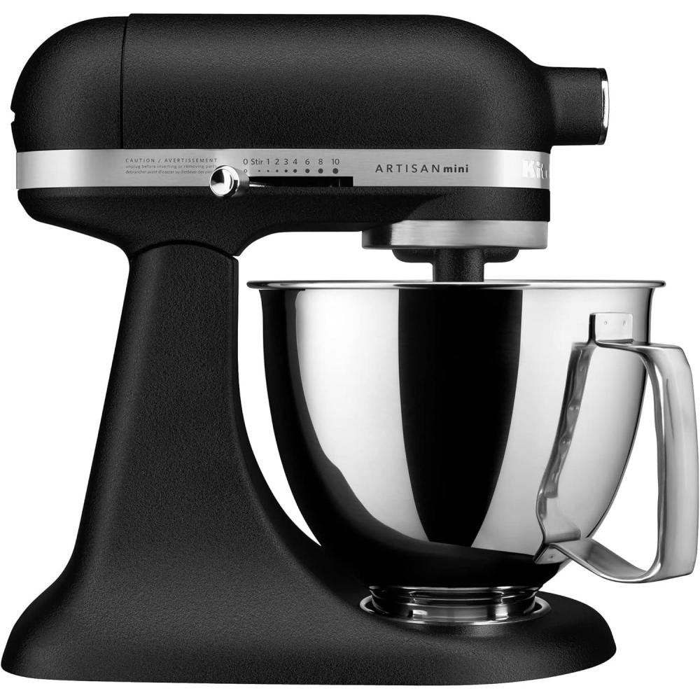 imageKitchenAid Artisan Mini 35 Quart TiltHead Stand Mixer  KSM3316X  WhiteImperial Black