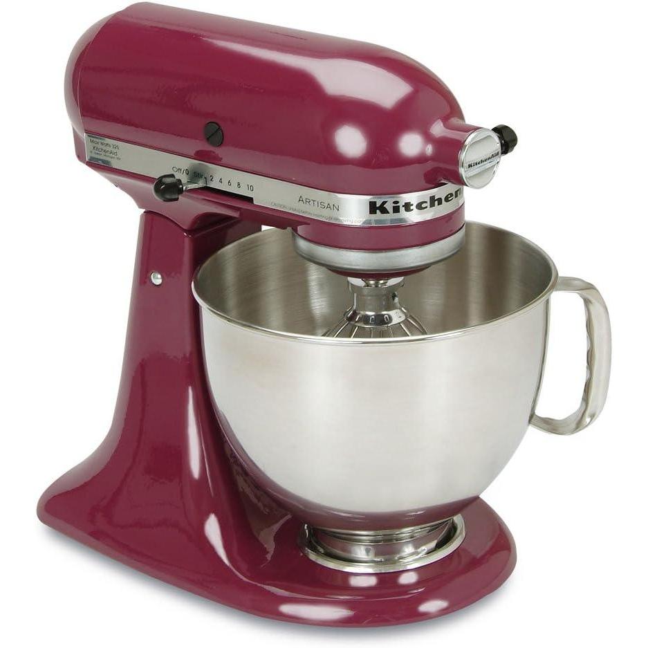 imageKitchenAid Artisan Series 5 Quart Tilt Head Stand Mixer with Pouring Shield KSM150PS Lavender CreamBoysenberry