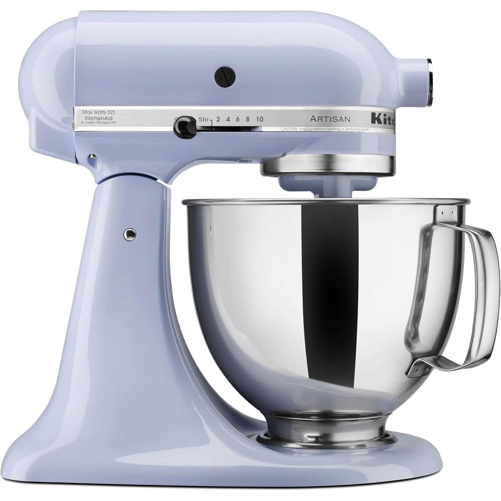 imageKitchenAid Artisan Series 5 Quart Tilt Head Stand Mixer with Pouring Shield KSM150PS Lavender CreamLavender Cream