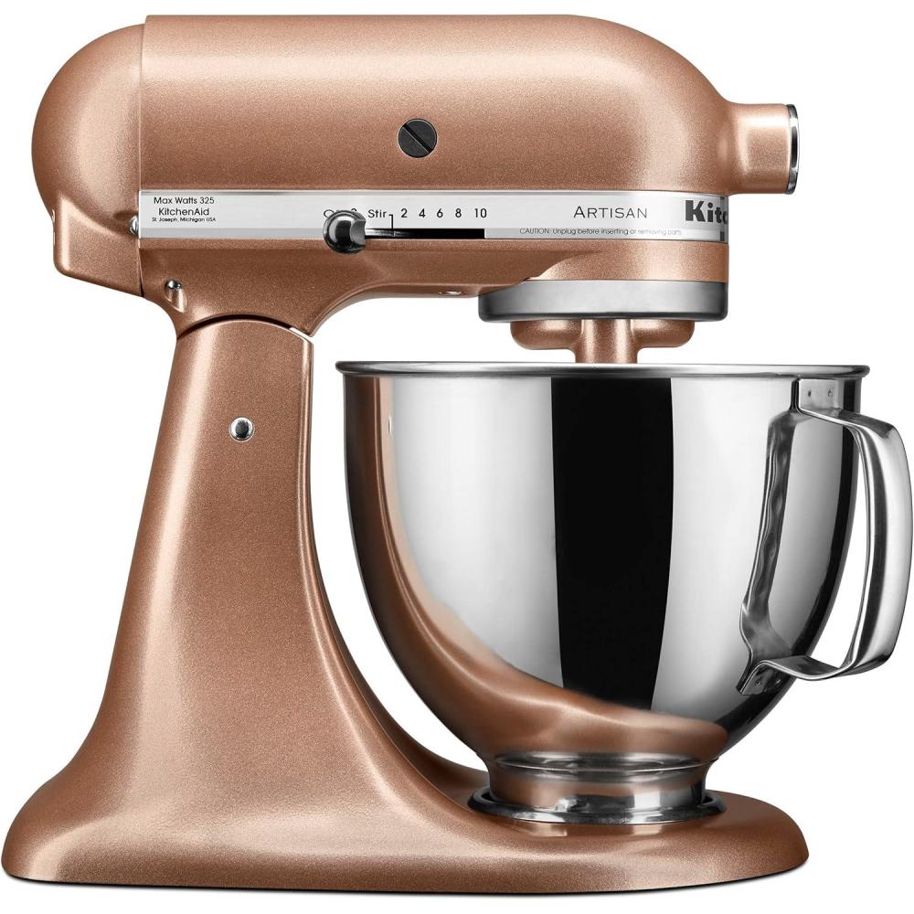 imageKitchenAid Artisan Series 5 Quart Tilt Head Stand Mixer with Pouring Shield KSM150PS Lavender CreamToffee Delight