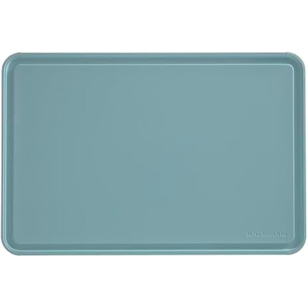 imageKitchenAid Classic Plastic Cutting Board with Perimeter Trench and Non Slip Edges Dishwasher Safe 8 x 10 inch Ink BlueBlue