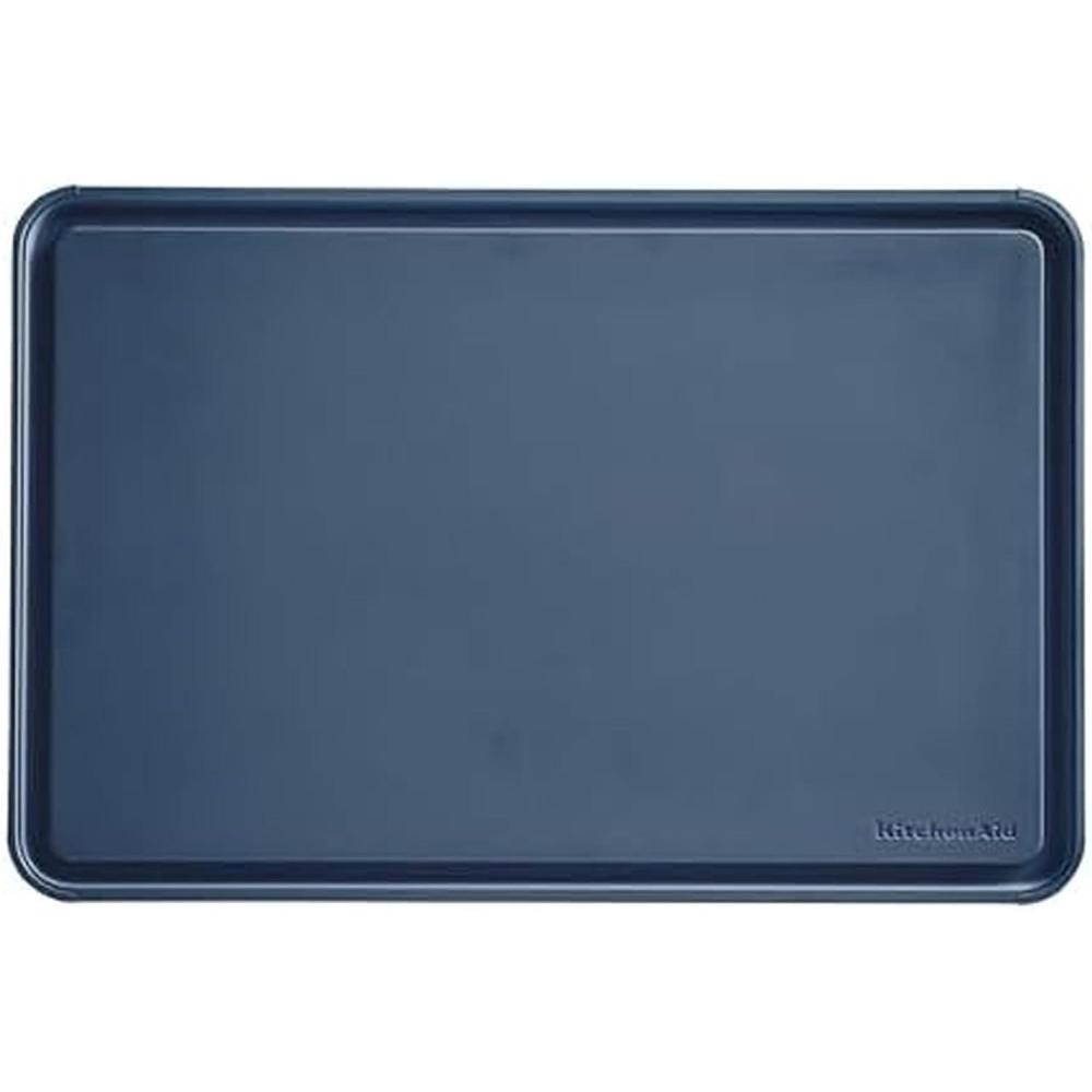 imageKitchenAid Classic Plastic Cutting Board with Perimeter Trench and Non Slip Edges Dishwasher Safe 8 x 10 inch Ink BlueInk Blue