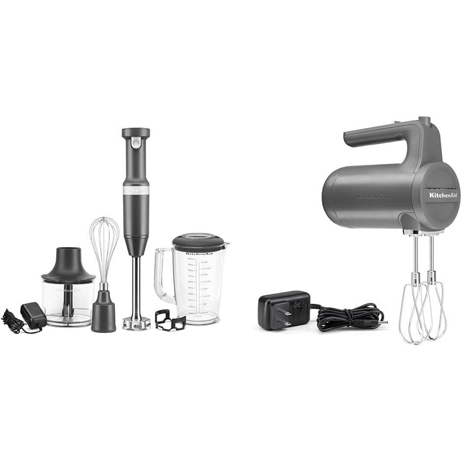 imageKitchenAid Cordless Variable Speed Hand Blender KHBBV53Matte Charcoal Grey