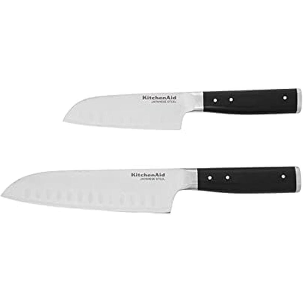 imageKitchenAid Gourmet Forged Triple Rivet Bread Knife with CustomFit Blade Cover 5inch Sharp Kitchen Knife HighCarbon Japanese Stainless Steel Blade Black7