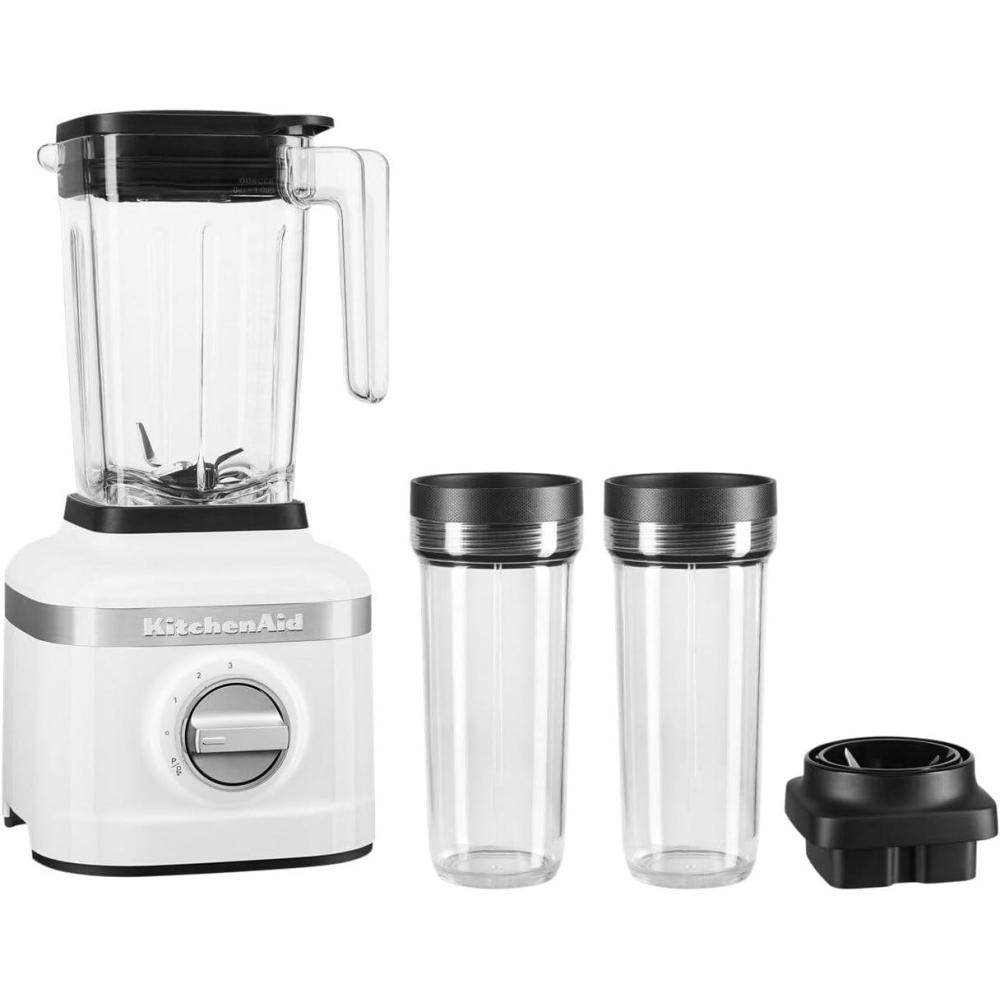 imageKitchenAid K150 3 Speed Ice Crushing Blender with 2 Personal Blender Jars  KSB1332WHWhite