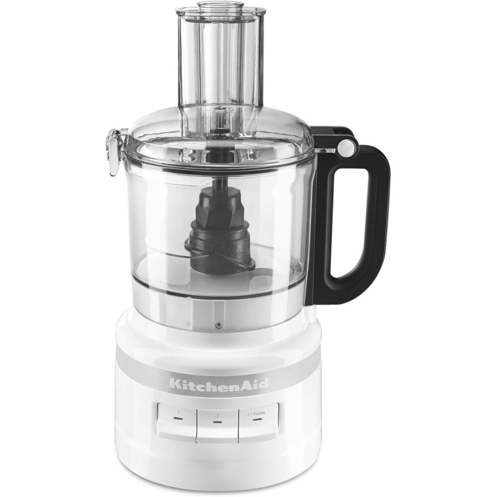 imageKitchenAid KFP0718ER 7Cup Food Processor Chop Puree Shred and Slice  Empire RedWhite