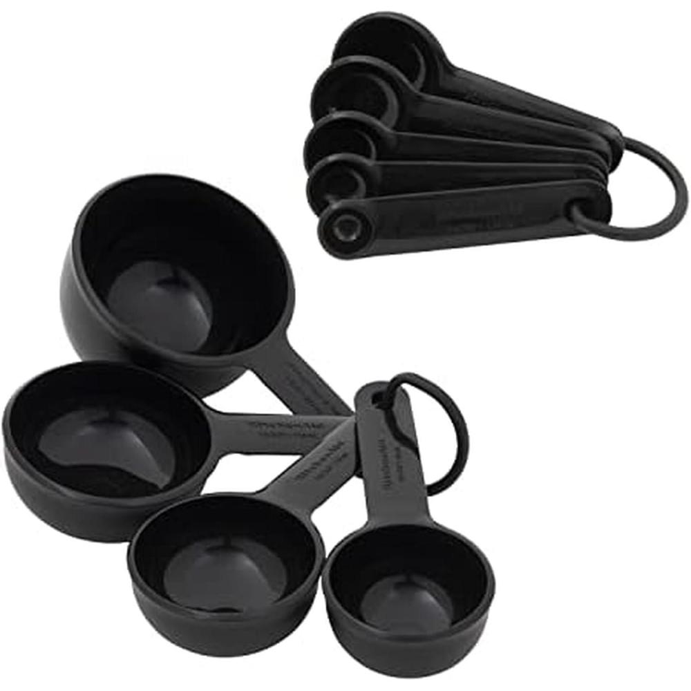 imageKitchenAid Measuring Cups and Spoon Set Beetroot 9PieceBlack