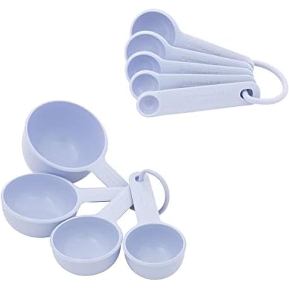 imageKitchenAid Measuring Cups and Spoon Set Beetroot 9PieceLavendarCream