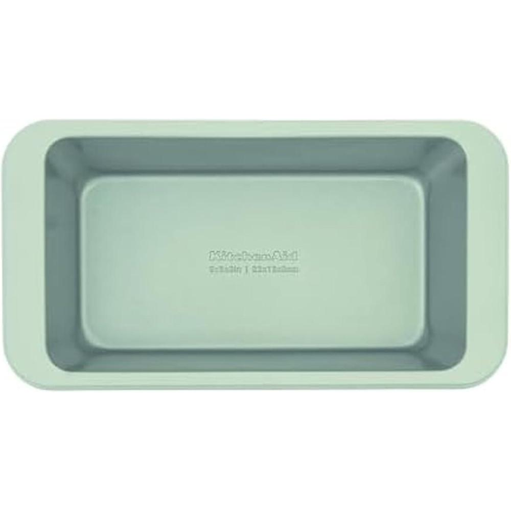 imageKitchenAid Nonstick Swiss Engineered Aluminized Steel Loaf Pan Dishwasher Safe 9 x 5 Inch Mineral WaterPistachio